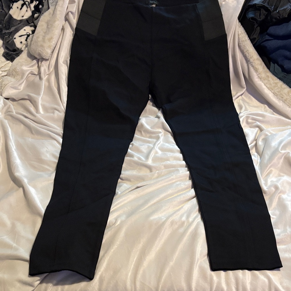 Sky Plus - Pull on Black Sketchy Pants - NWOT
